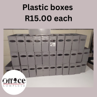 A11 - Plastic optiplan boxes R15.00 each